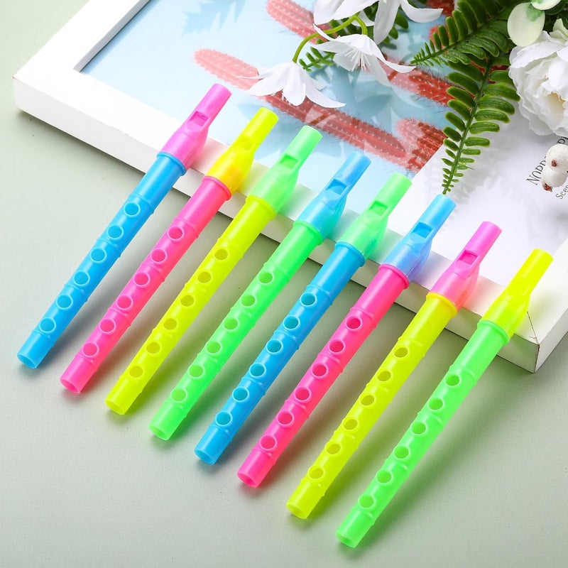 Lukmaa 200 Pcs 6.3 Inches Soprano Recorder Bulk 6 Hole Plastic Recorders for Kids Mixed Color Plastic Flute Musical Instruments Toy for Kid Party Favors Beginners Gifts School Performance - Image 3